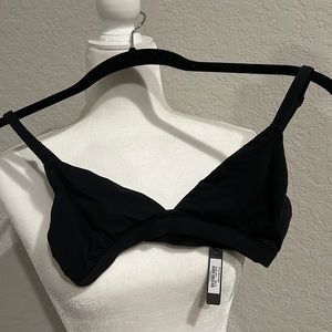 Skims fits everybody triangle bralette size XS color onyx NWT